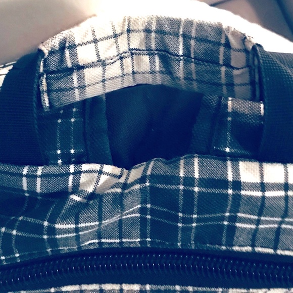 4/$100🌱 Hurley Black White Checkered Knapsack Backpack Kids School Bag Laptop - Picture 6 of 7